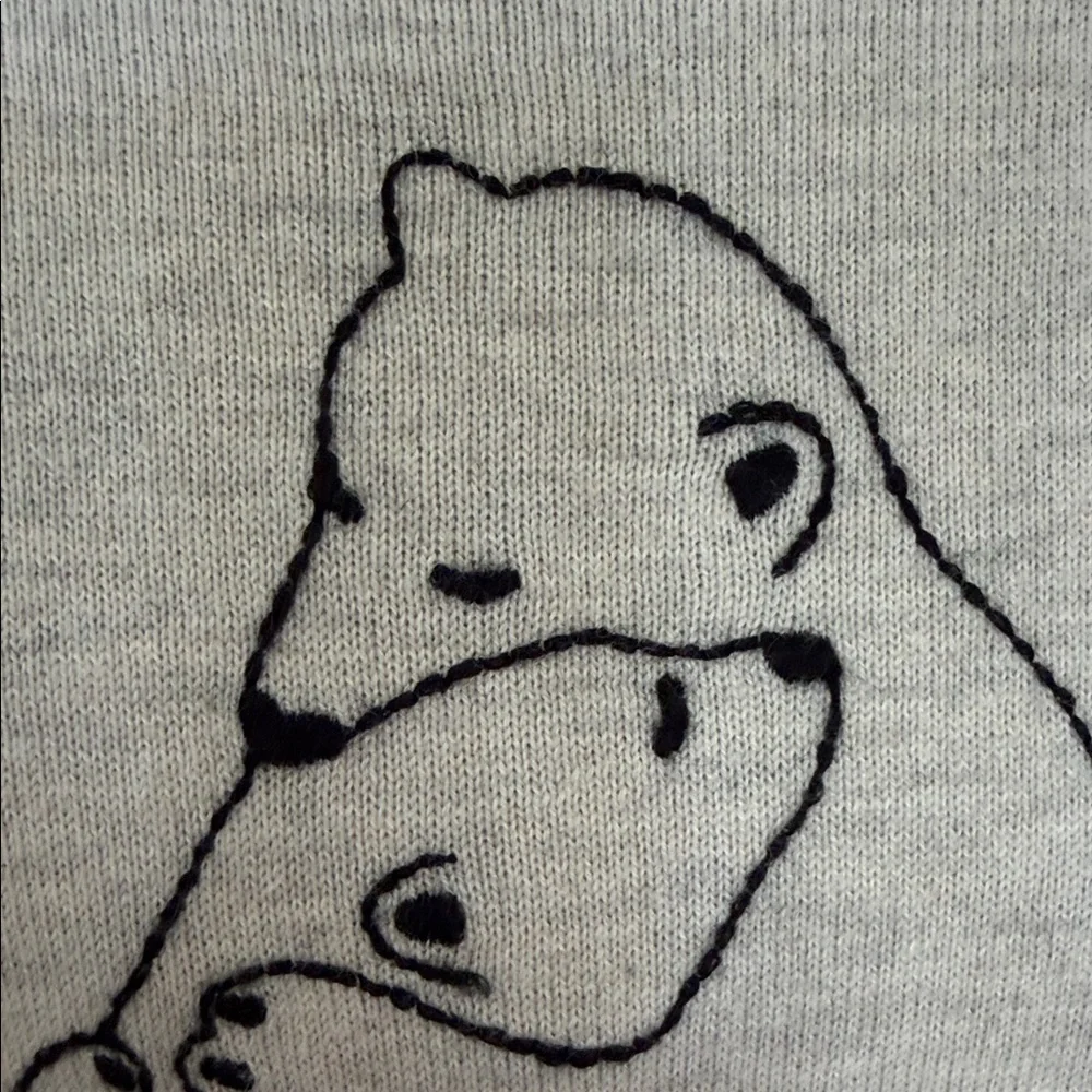 J. Crew Polar Bear Hug Wool Blend Crewneck Sweater- Size Small